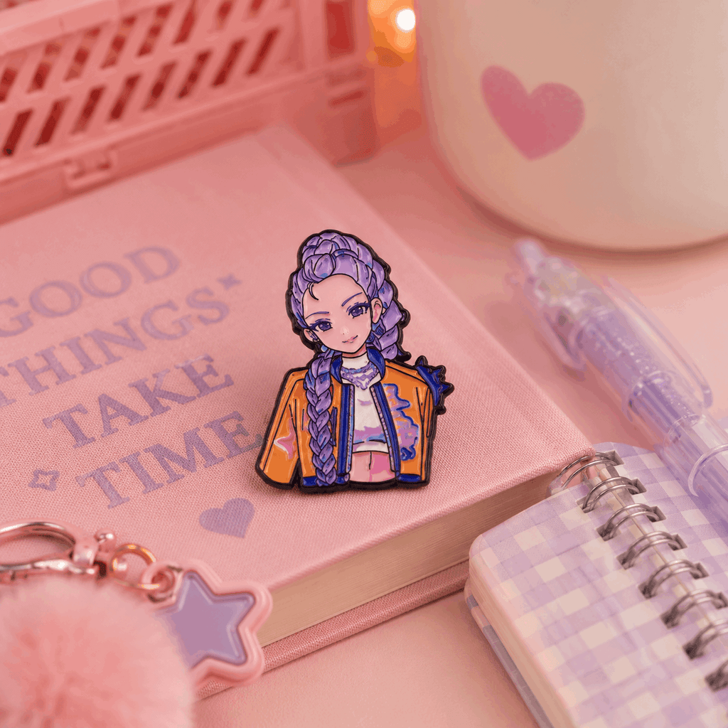 KPop Demon Hunters Huntrix Enamel Pin Badge | Bag Charm & Collectible Accessory