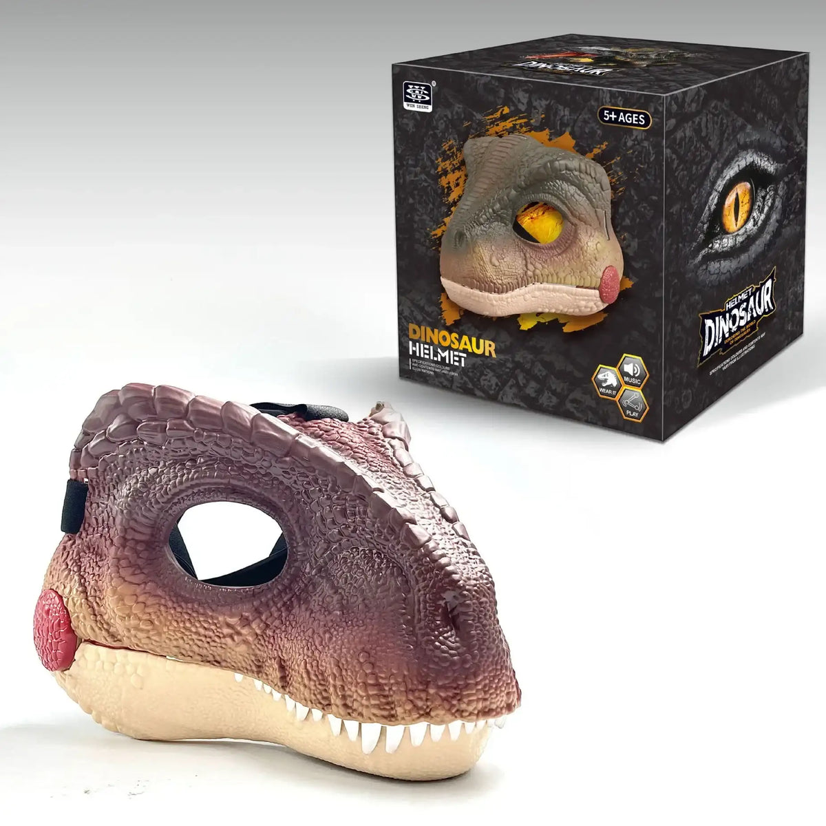 Jurassic Park Velociraptor Dino Mask with Sound Effects