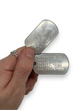 'DEAN WINCHESTER' Military Dog Tags - Cosplay Costume Prop Replica - Stainless Steel Chains Included